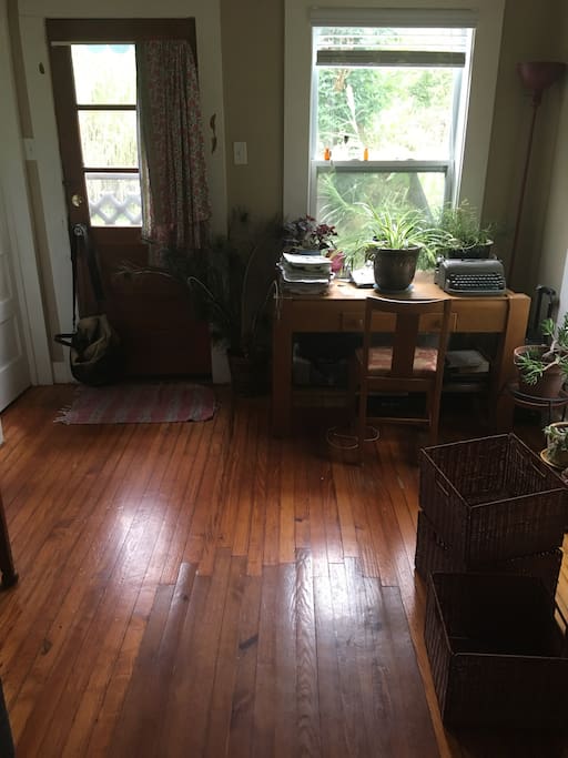 Back room with desk