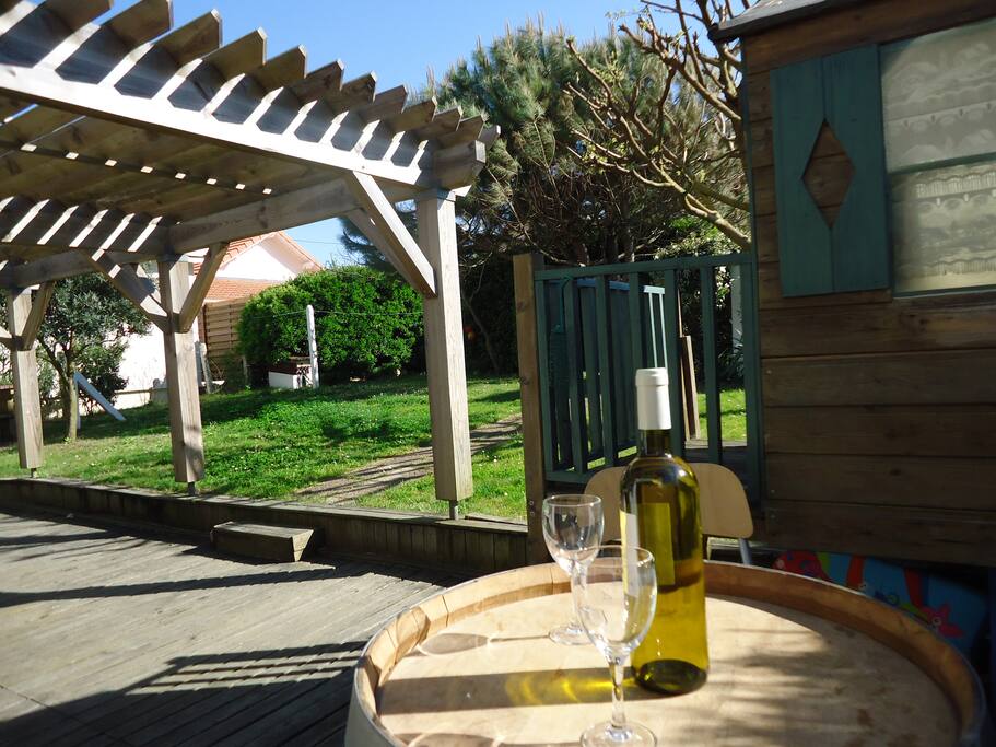 un petit verre frais sur la terrasse...