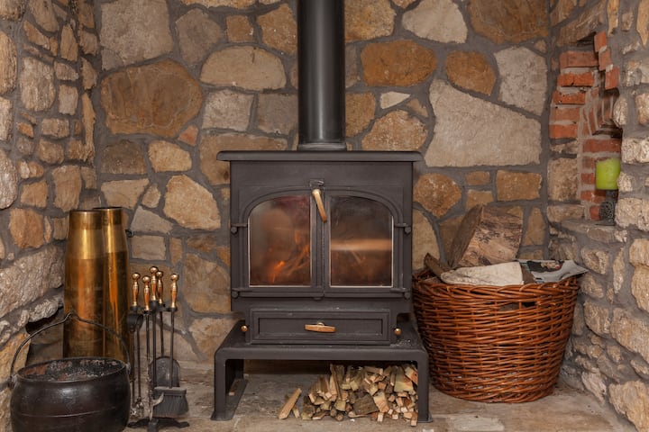 Wood burner for the winter months, very cosy! 