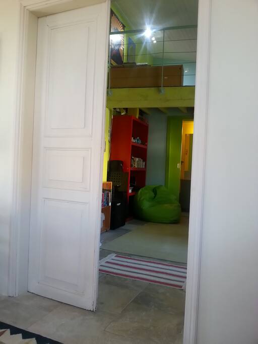 The entrance to the bedroom