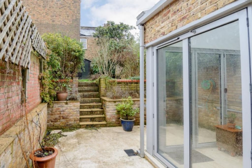 In central London the garden is peaceful with only the sounds of birds singing