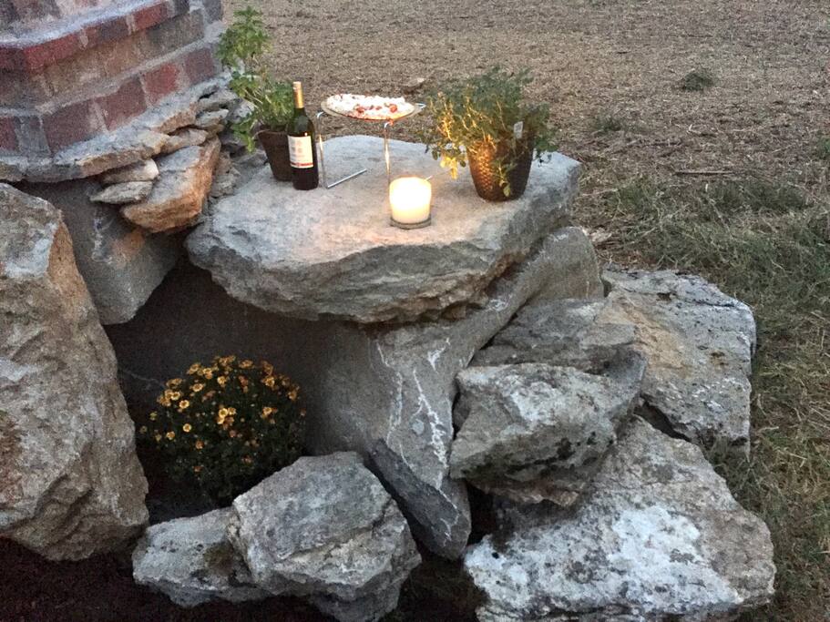 natural stone top pizza oven // cook anything you'd like!