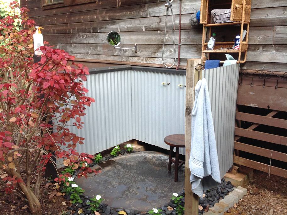 Outside shower