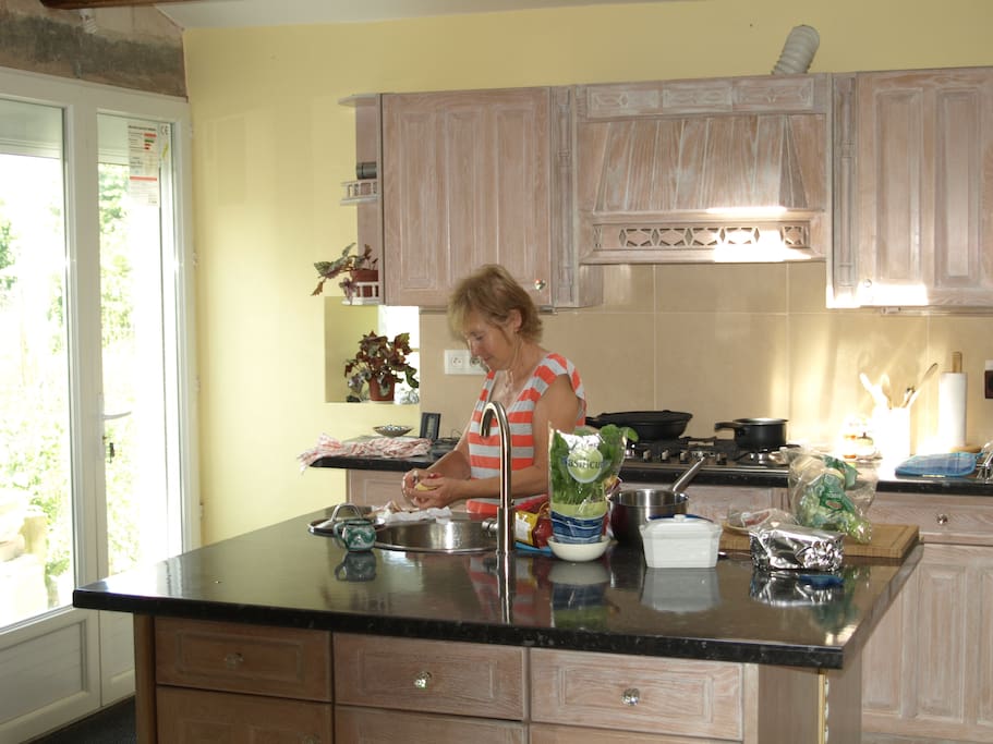 A Bright Kitchen dinner.