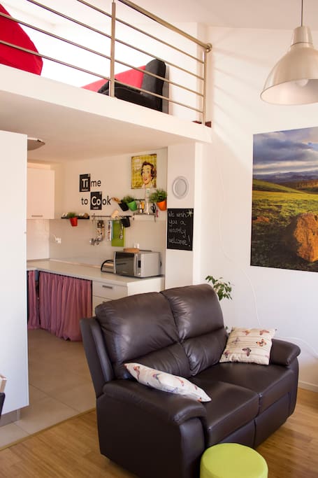 Kitchen & Living Room