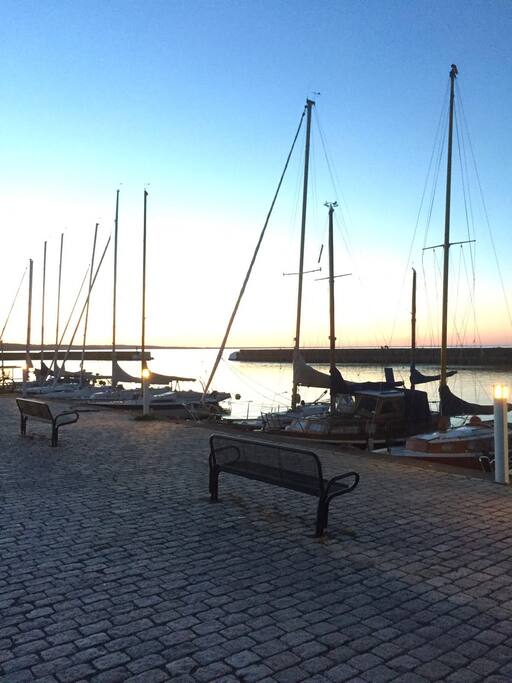 Hamnen i Kivik.