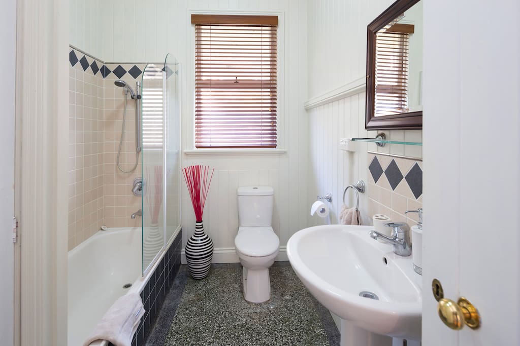 Bathroom with full size bath