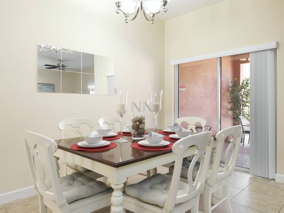 Dining Room & Entrance to Pool Area