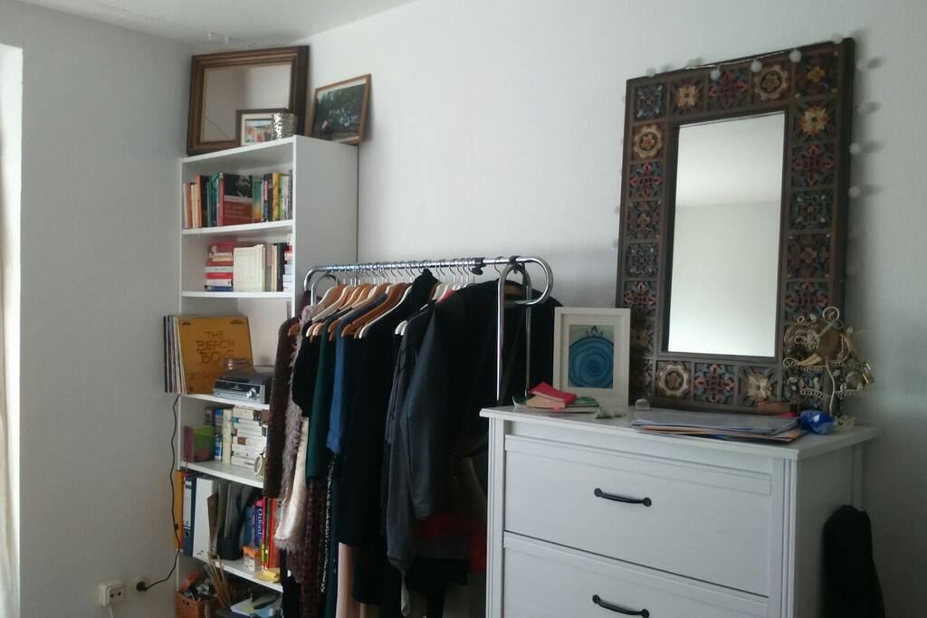 You can hang your clothes hear or read any of my books;)