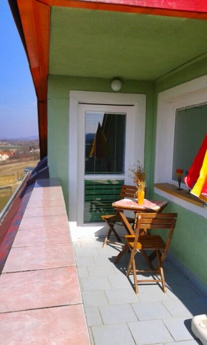 balkon csodás kilátással