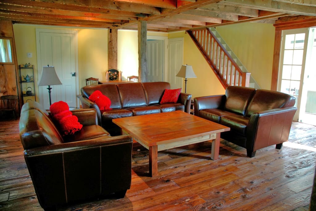 Living Room leading out to screened in porch.