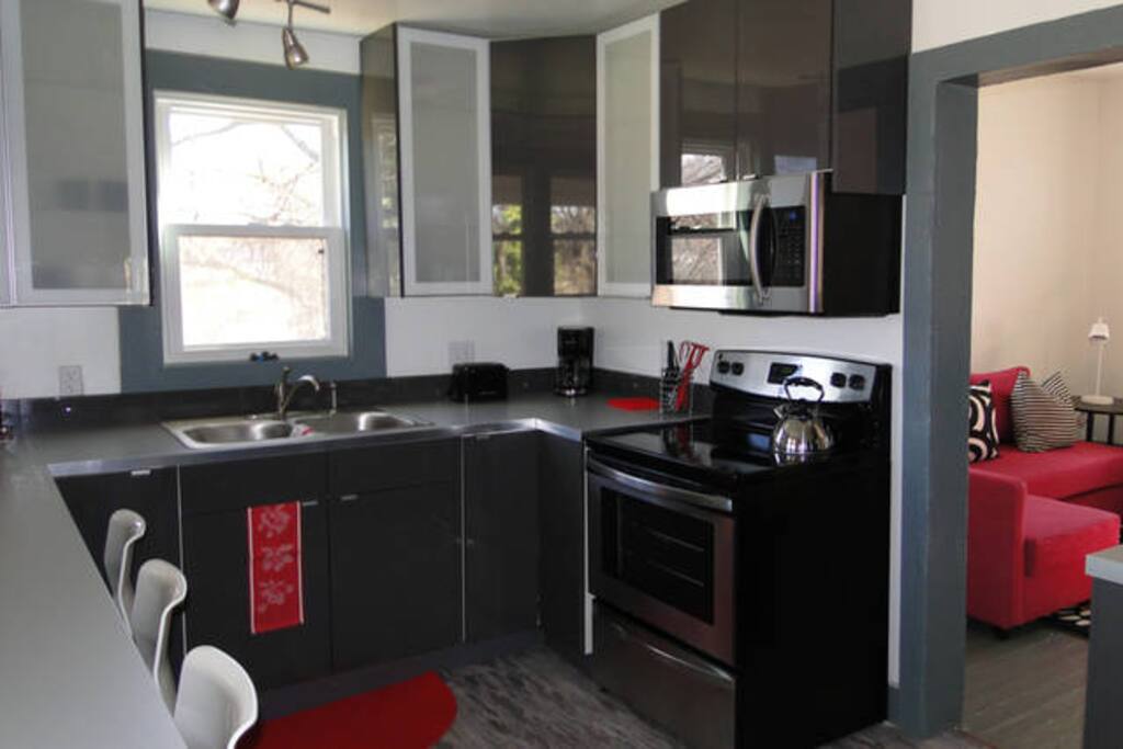 IKEA kitchen stocked with everything to get cooking