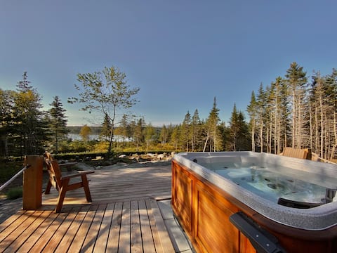 Przytulny domek Loon- Ekskluzywne jacuzzi i sauna na świeżym powietrzu