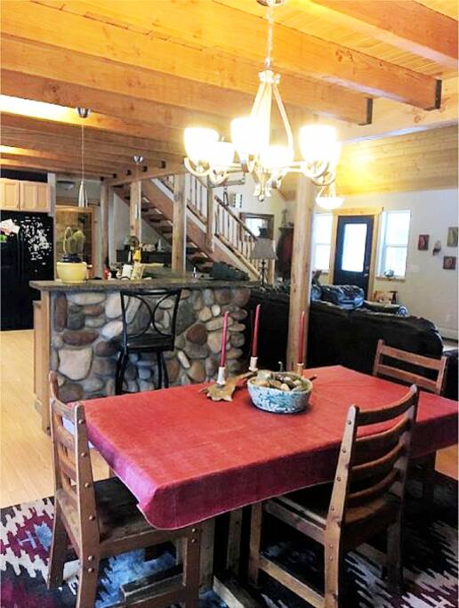 Come sit at the table and share your day with family and friends.