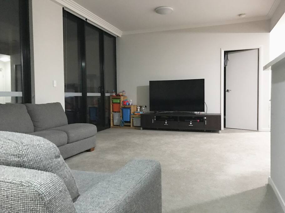 75in TV with Foxtel & Netflix in Lounge