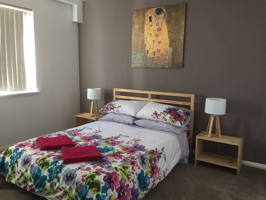 Bedroom with ensuite bathroom.