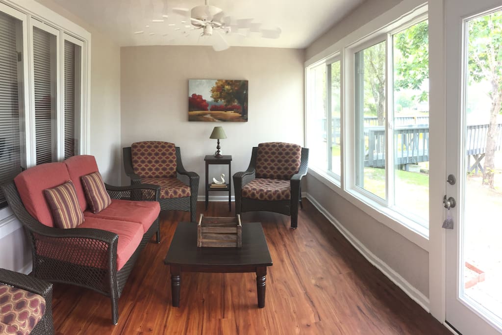 Retreat to the Carolina Room and enjoy the view. The sunrise is spectacular.