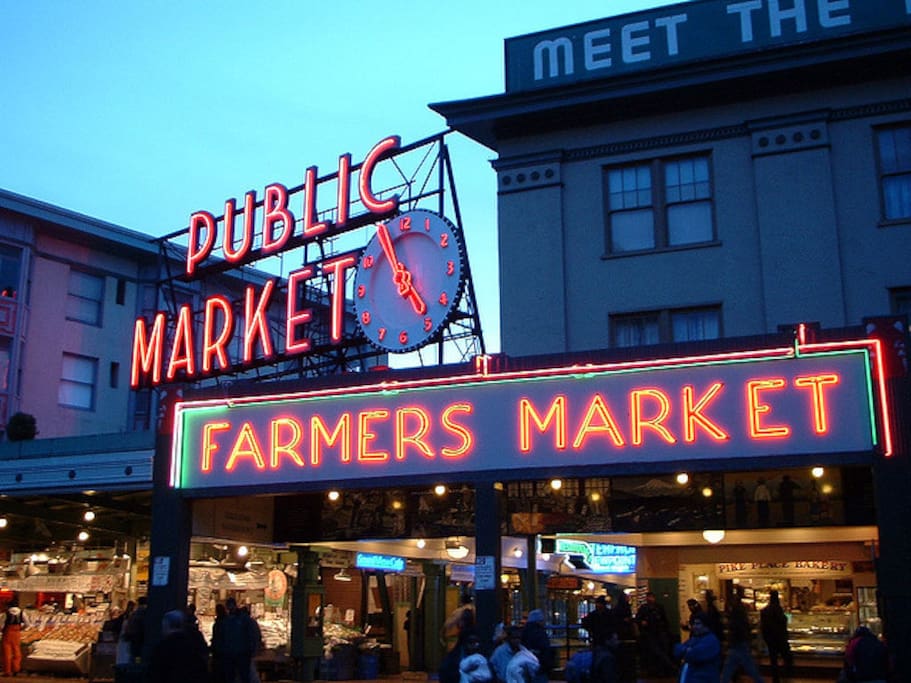 Less than 10 minutes from Pike Place Market