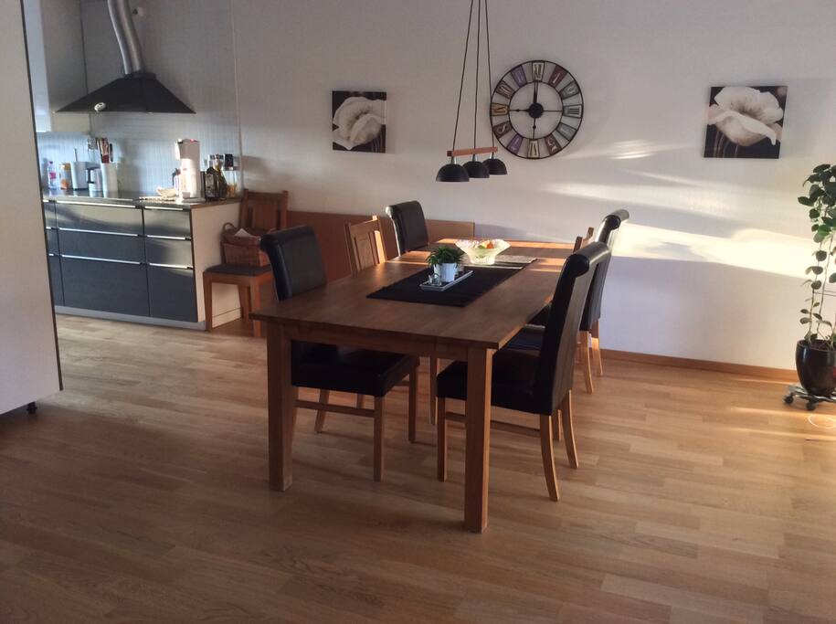 The dining table