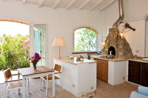 Beachfront stone house
