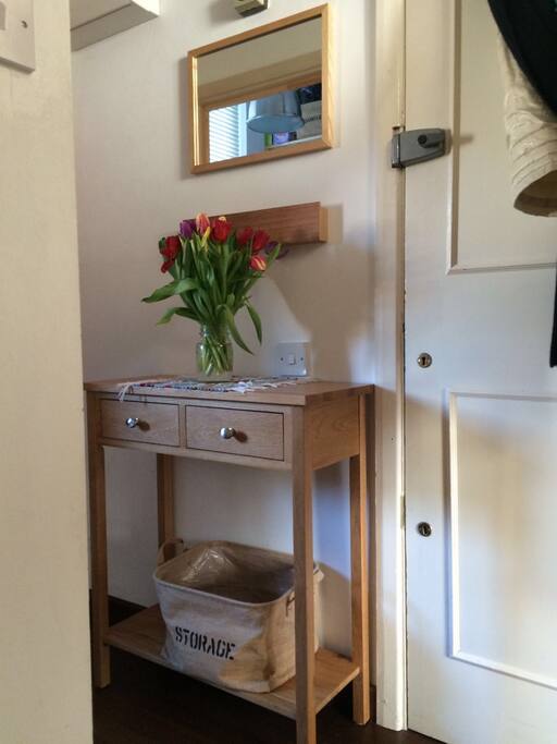 Central Hall with shoes storage box.
