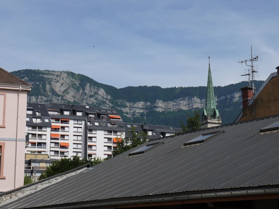Vue sur le Revard du côté cours