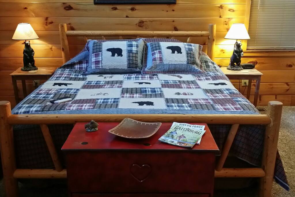 Cozy king bed