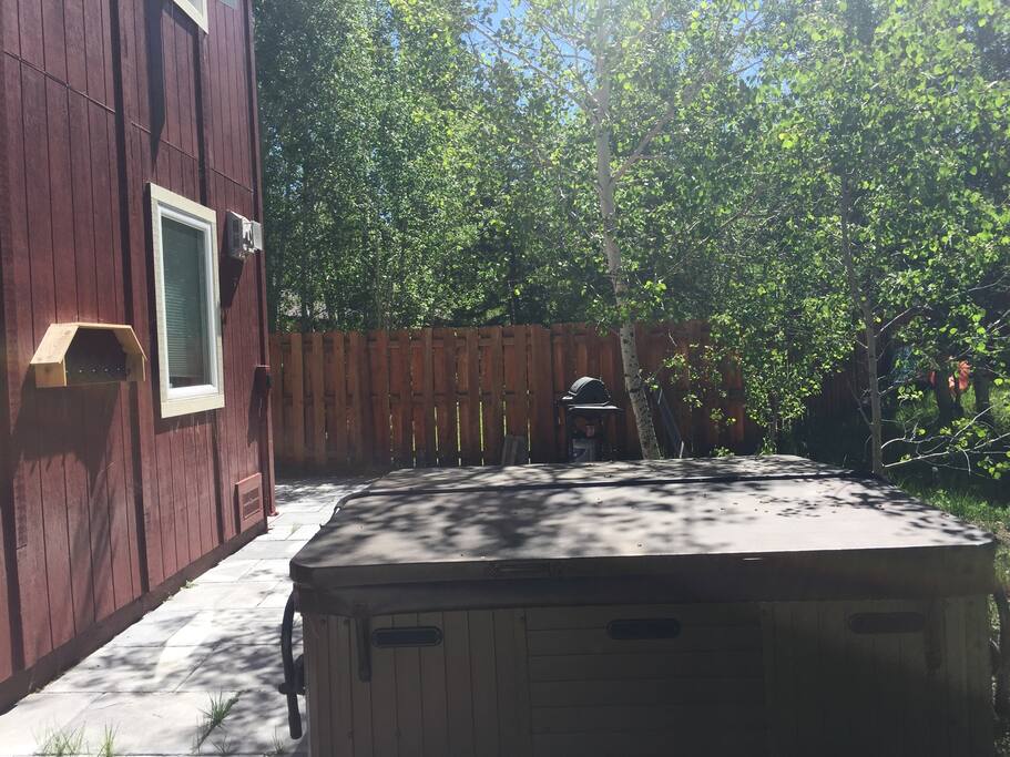 Your own hot tub on a private patio