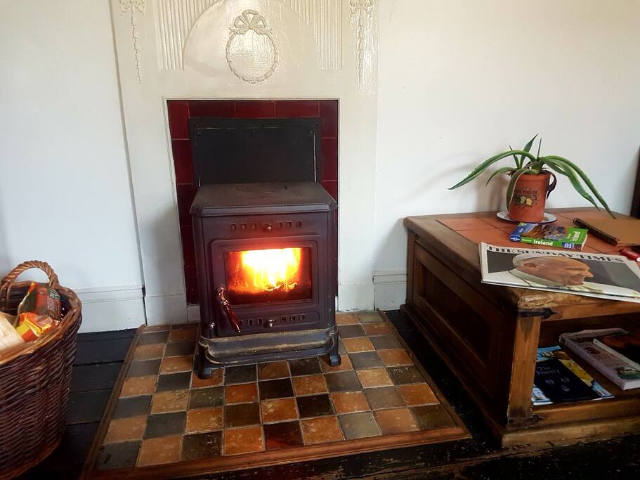 Stove and Sunday papers.