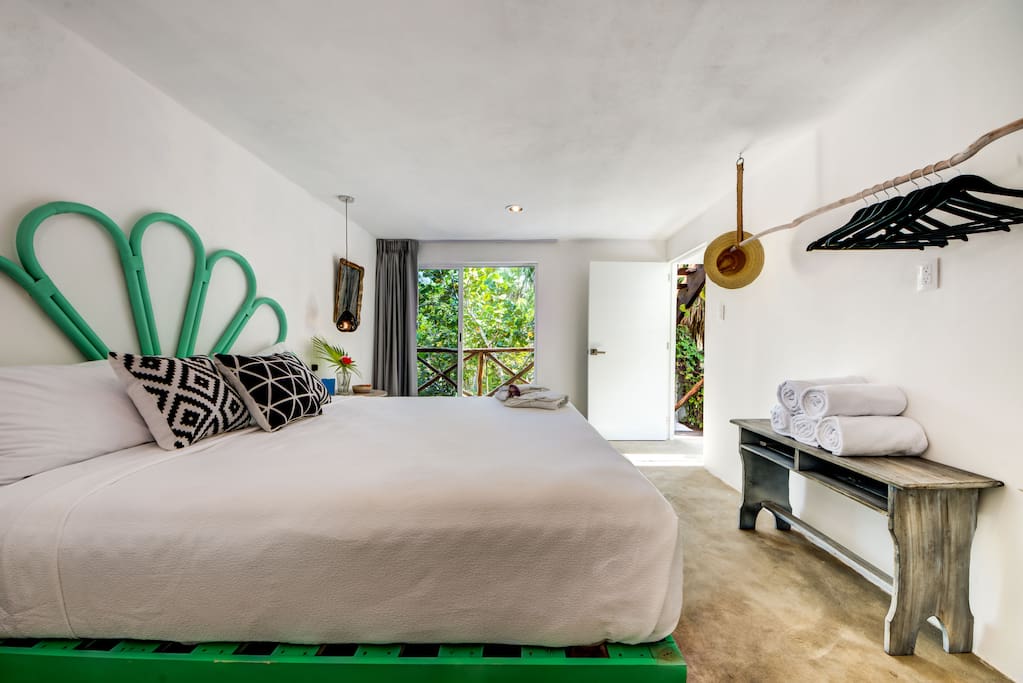 Fresh Air Balcony- Spacious Bedroom : King Sized Bed, Super Comfy Pillow Topped Mattress
