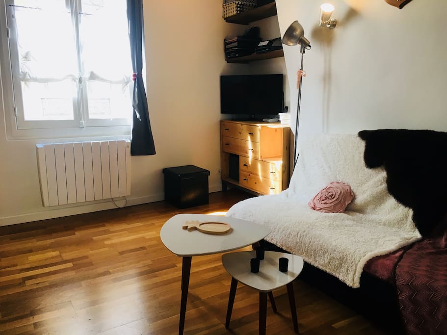 Salon avec la télévision - Living room with TV