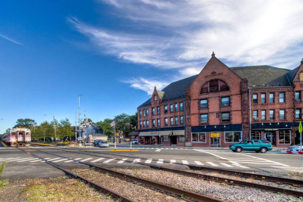 Studio is located across the street from the West Medford commuter rail, restaurants and shops. One stop from North Station.