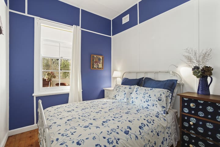 Let the beautiful blues in Bedroom one send you off to a good night's sleep!