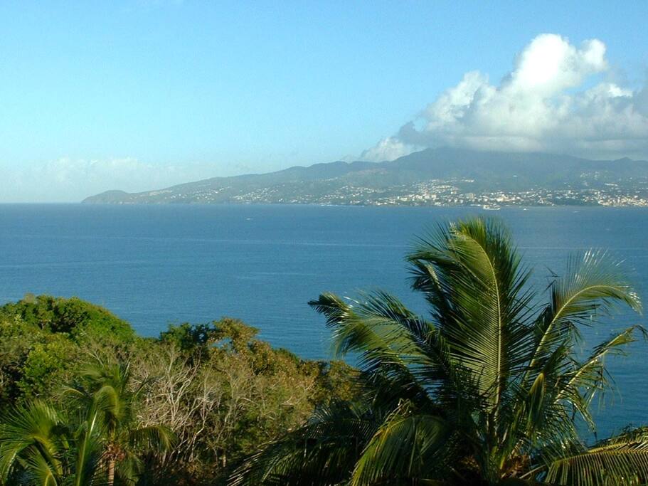 La superbe vue sur la Baie de Fort-de-France.