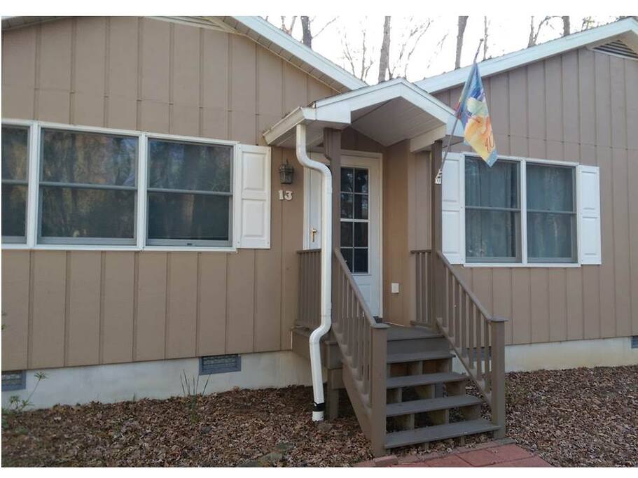 Only a couple stairs and you are in.
