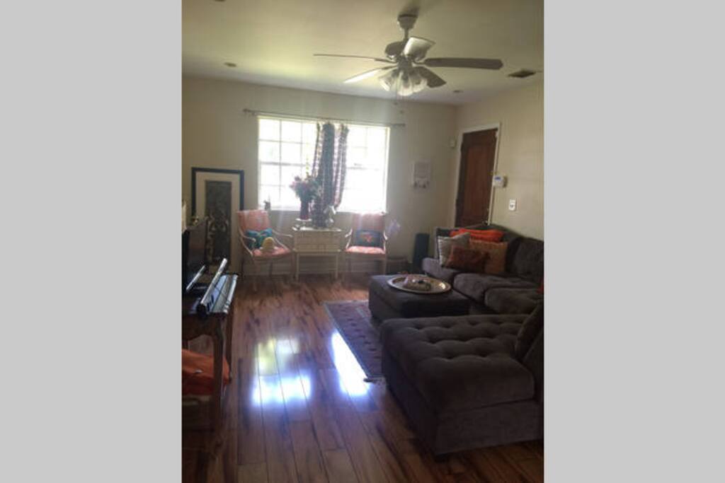 Living Room with large couch