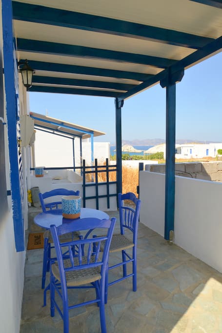 Another view of the small veranda..and the view.