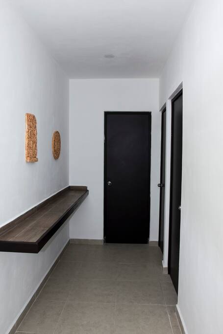 pasillo para entrar a recamara