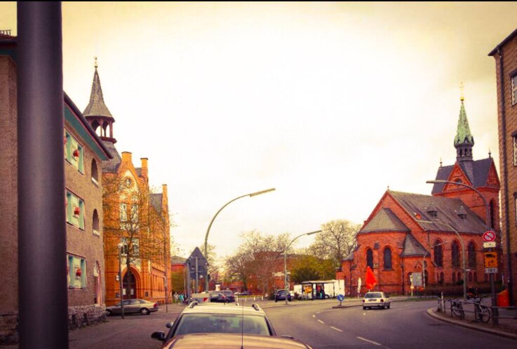 ...The street.