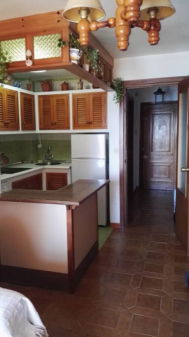 Cocina con barra americana