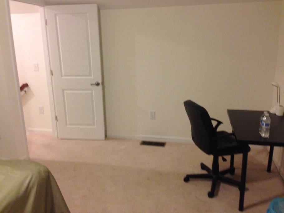 desk and entrance