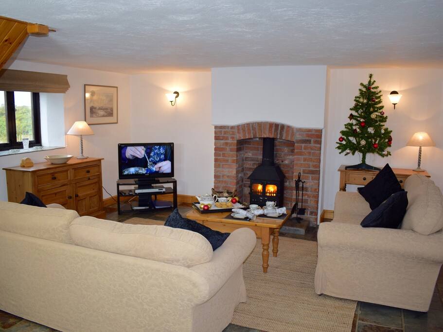 The Lounge Area in Clematis at Christmas