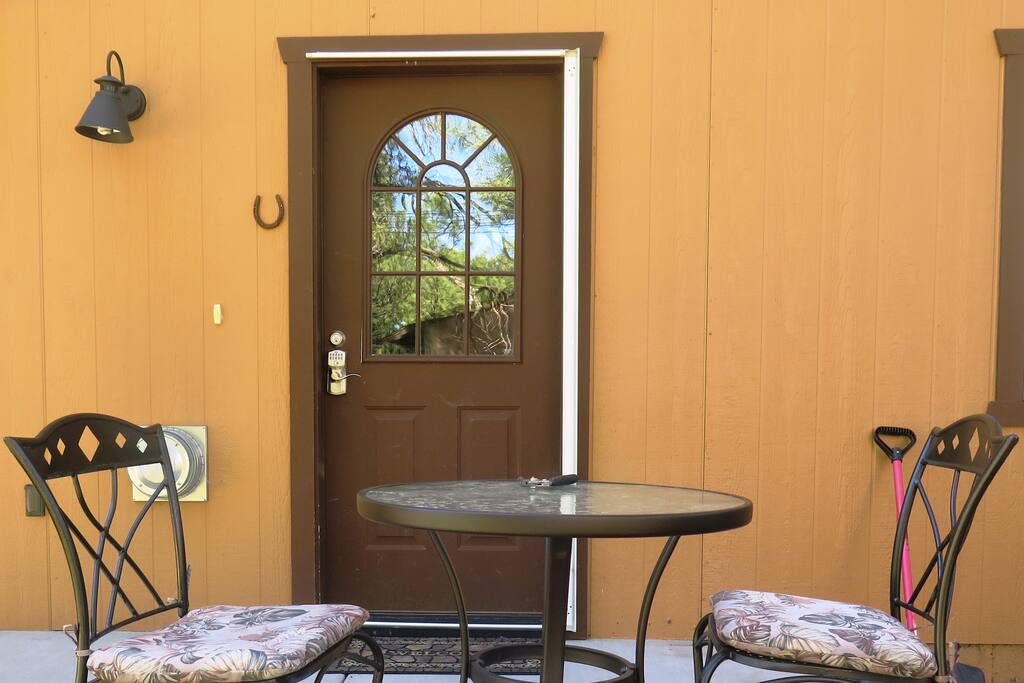 Front door with 8x10-ft porch