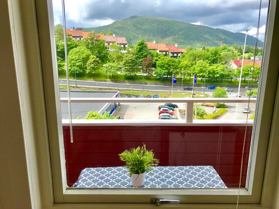 Nice view from the balcony to some of the races