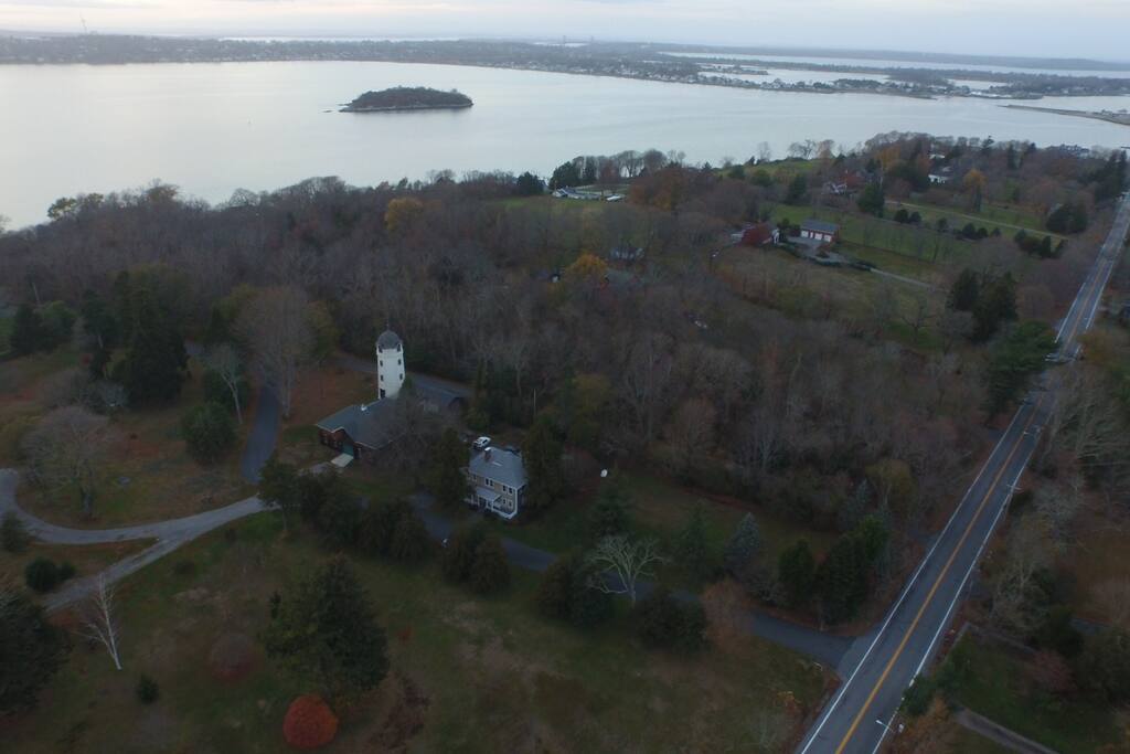 Drone view of our property