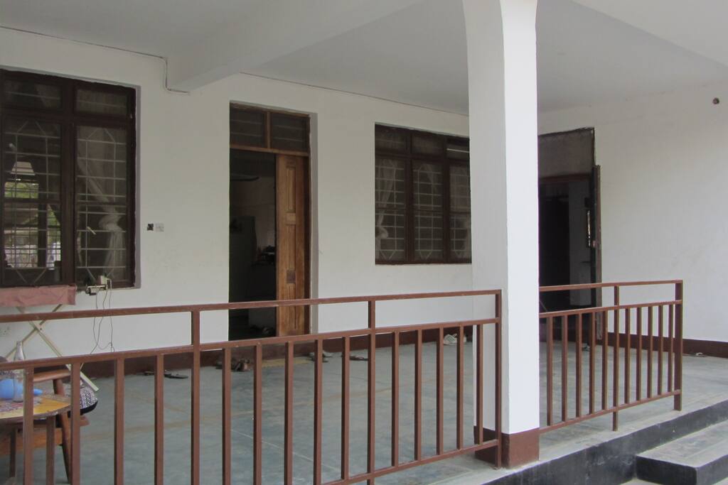 terrace and entrance door