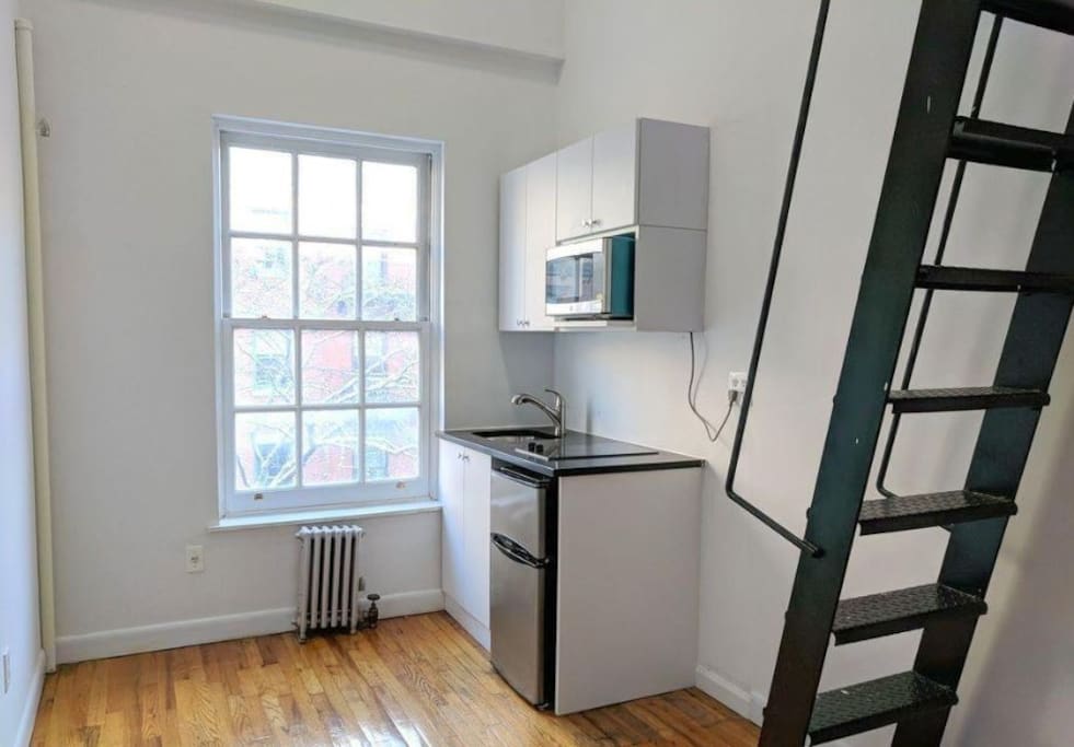 Apartment is furnished despite photo; will be updated.