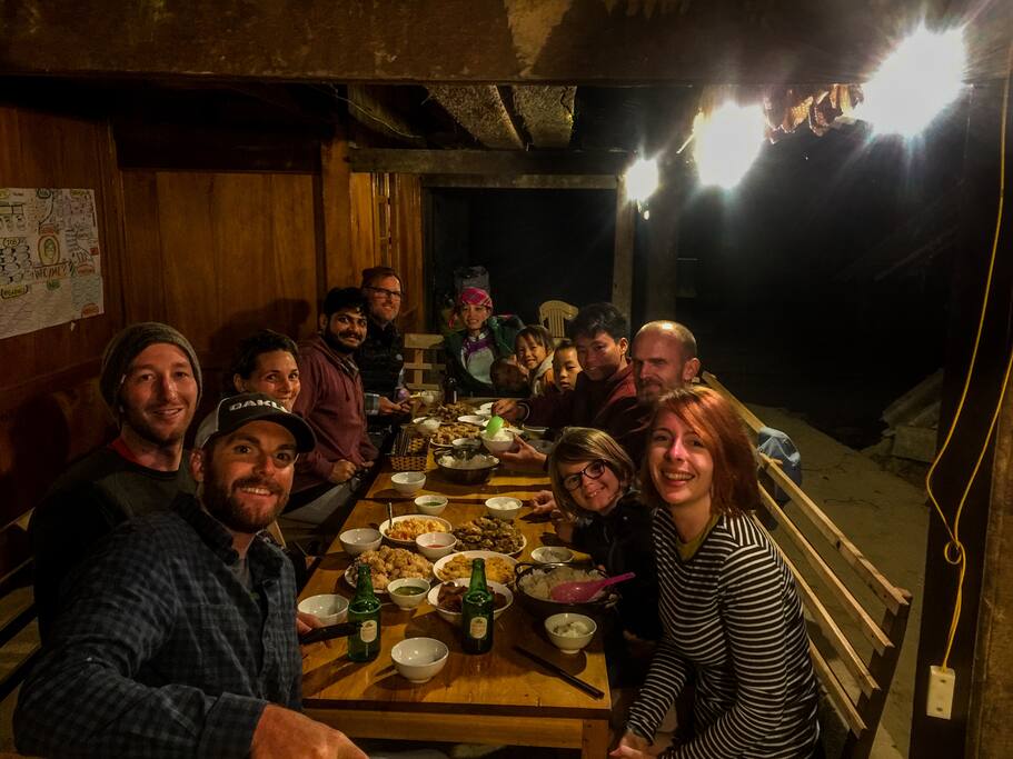 Family dinner with my guests