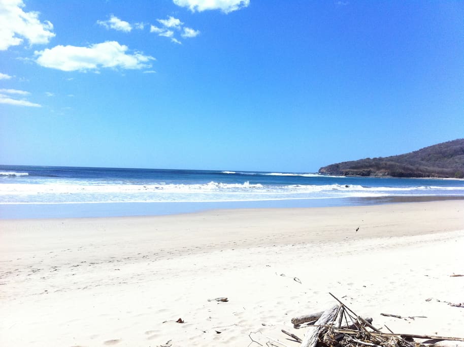 Looking North. Playa Ventana has one kilometer of beach with only 5 homes on it. Very private
