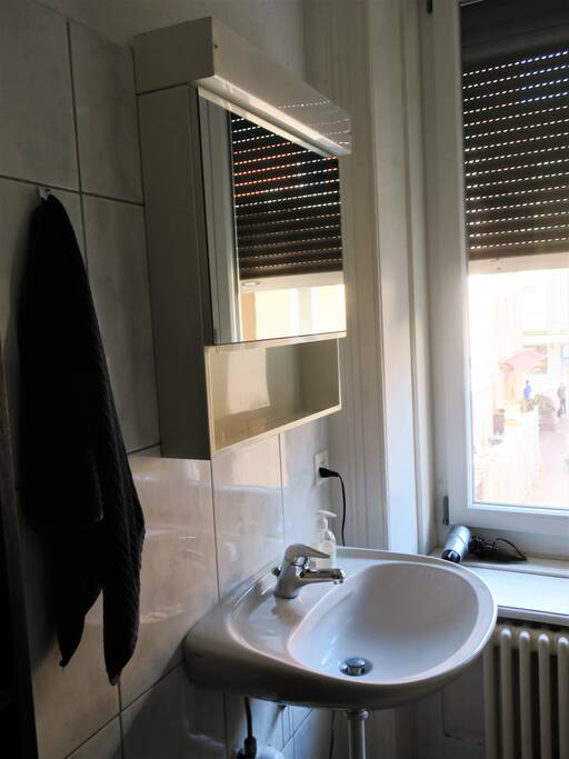 bathroom sink in the private room